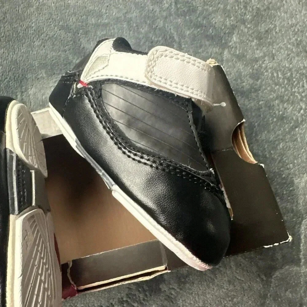NEW! NIKE AIR JORDAN 2009 (CB) Black/Red-White TODDLERS SIZE 3C (343605 …